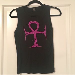 Sleeveless Ankh Tee Shirt